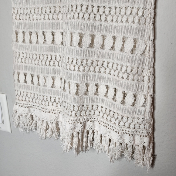 Stella & Dot Kids Crochet Coverup Off White Sheer One Size - Picture 6 of 12